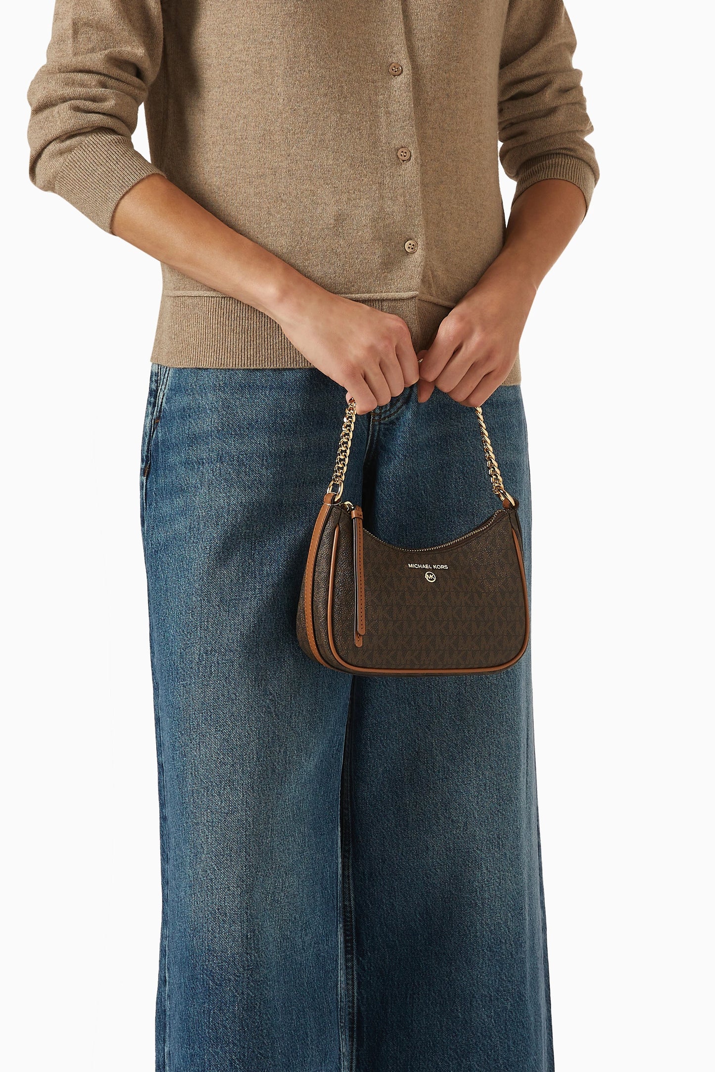 Monogram Chain Shoulder Bag
