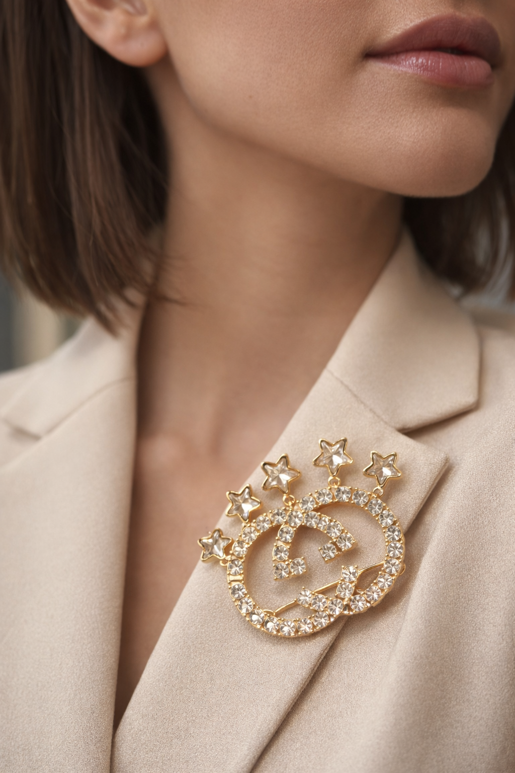 Crystal Star Celestial Brooch