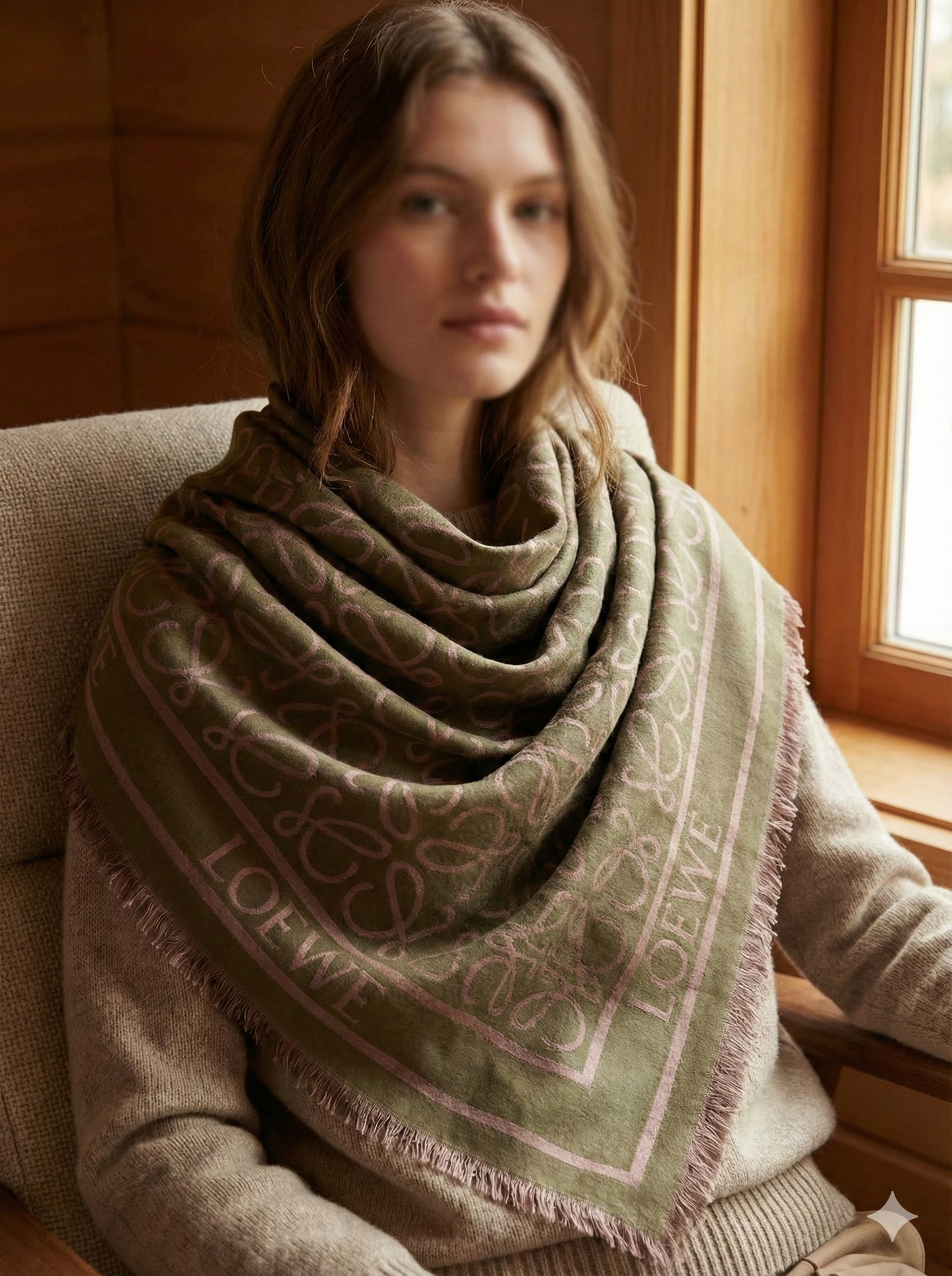 Luxury Monogram Pashmina Scarf for Women – Soft Winter Scarfs – Multiple Colours