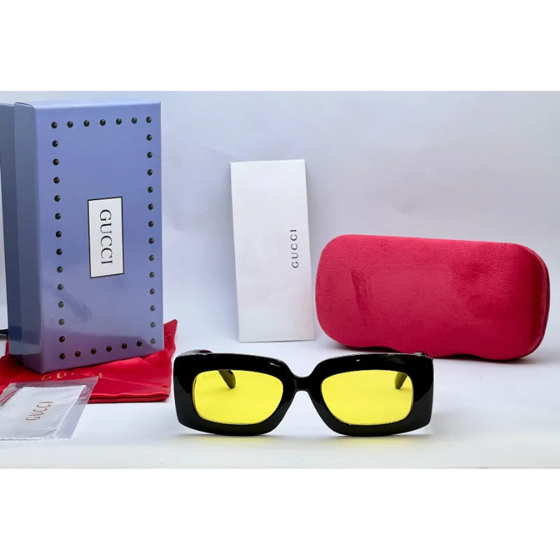 Rectangular Statement Sunglasses – Oversized UV400 Shades