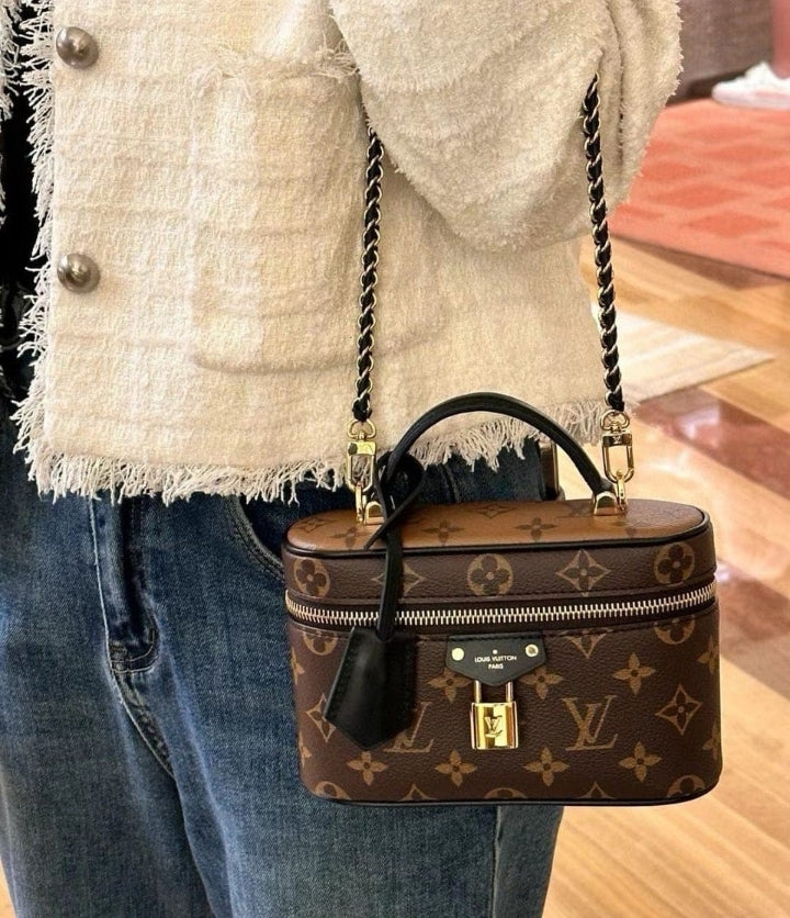 Brown Vanity Crossbody Bag