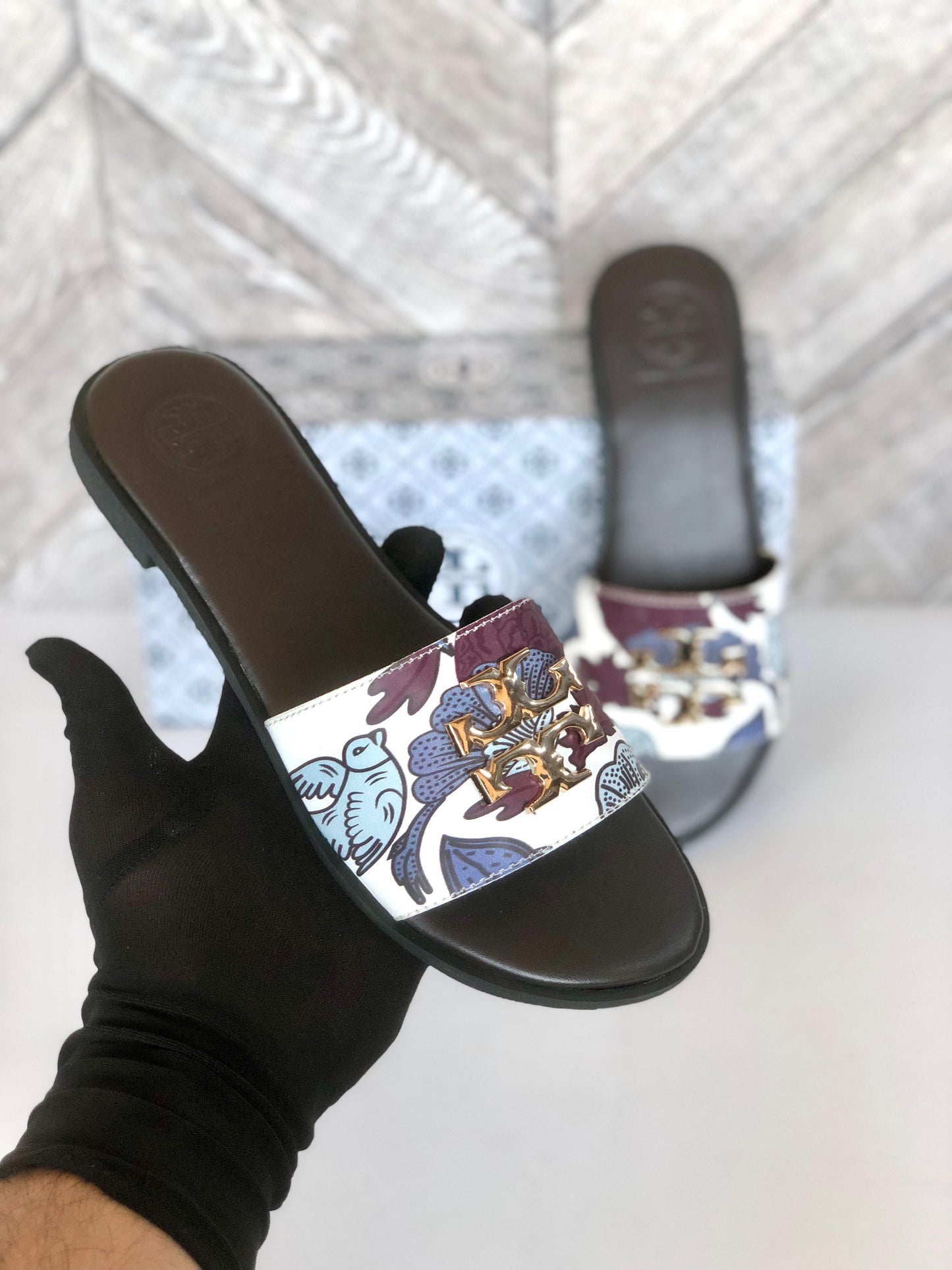 TB Floral Flats