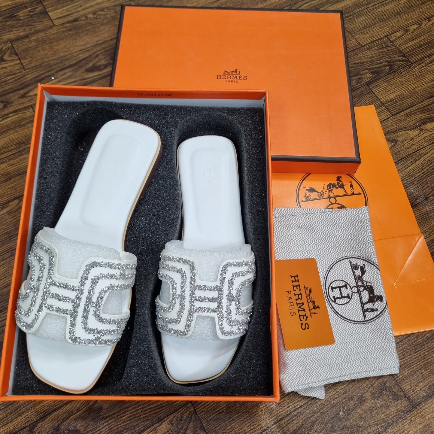 Glitter Top HERMES Flats