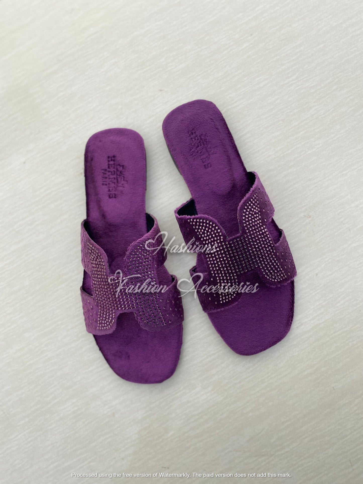 Rhinestone H Flats