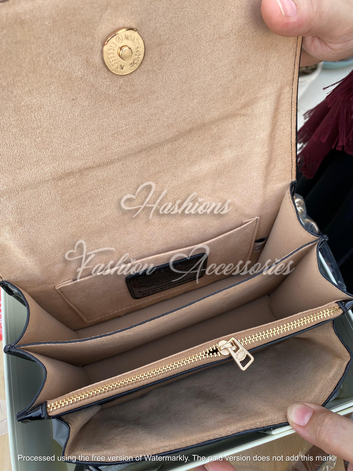 Coach Patent Leather Shoulder Bag