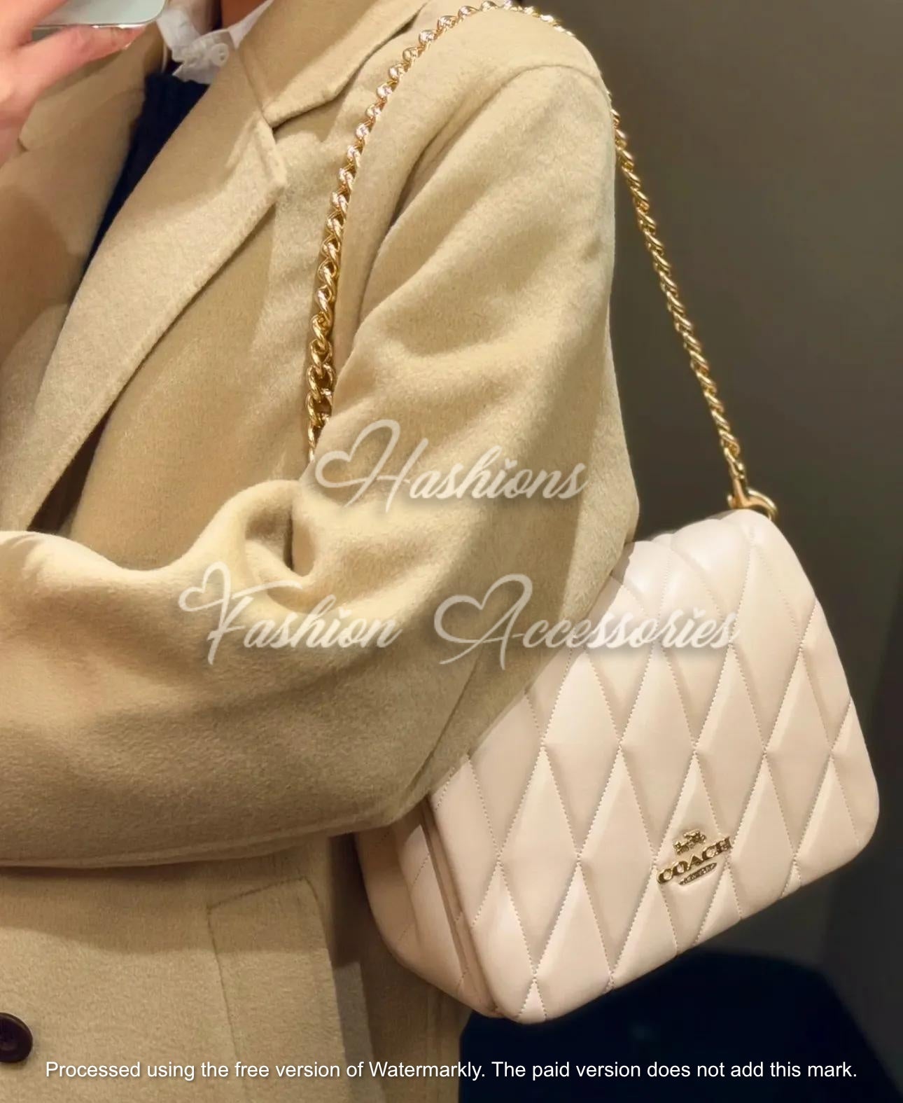 Coach Quinn Leather Shoulder Bag