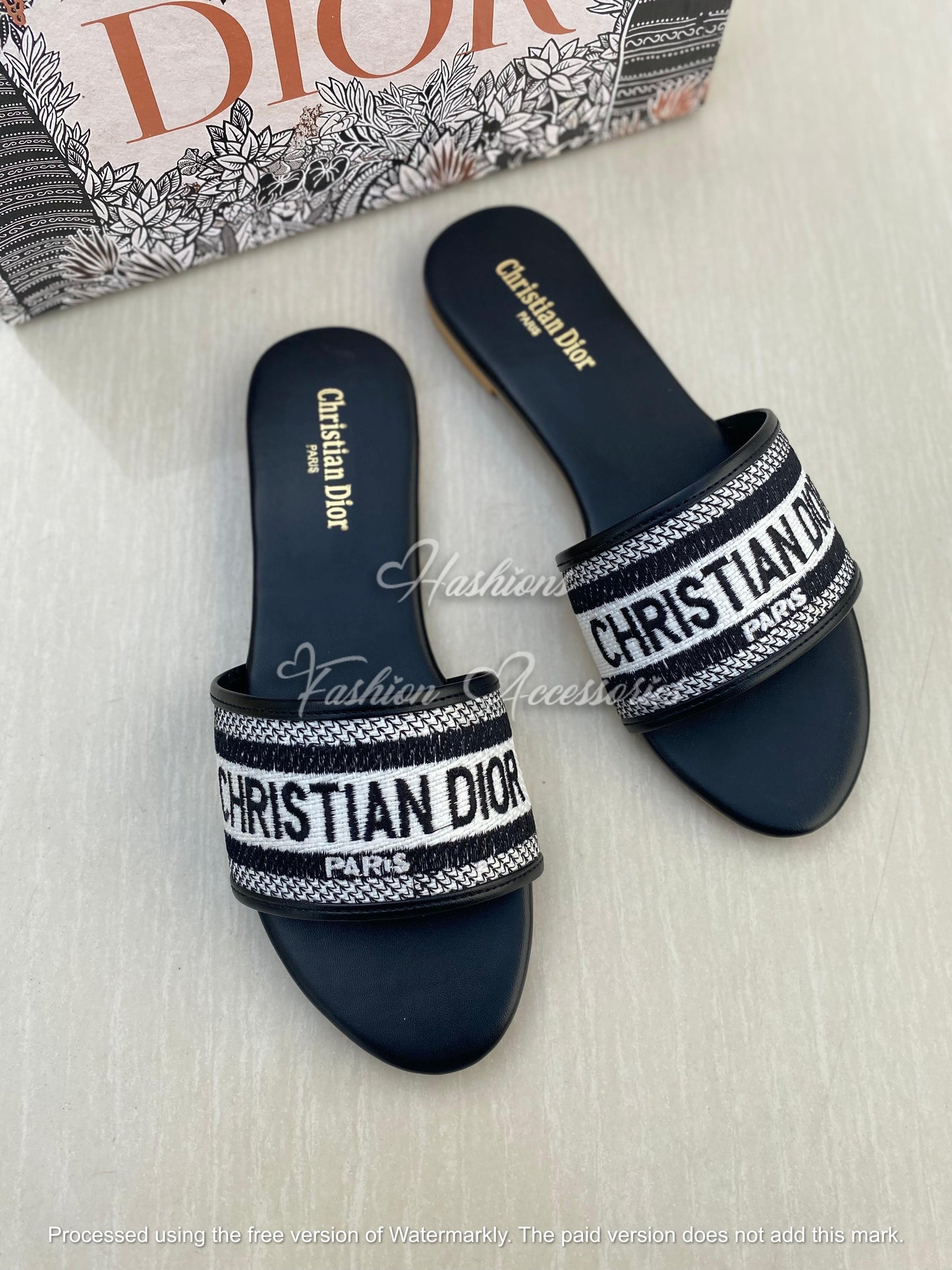 Christian Dior Embroidered Flats