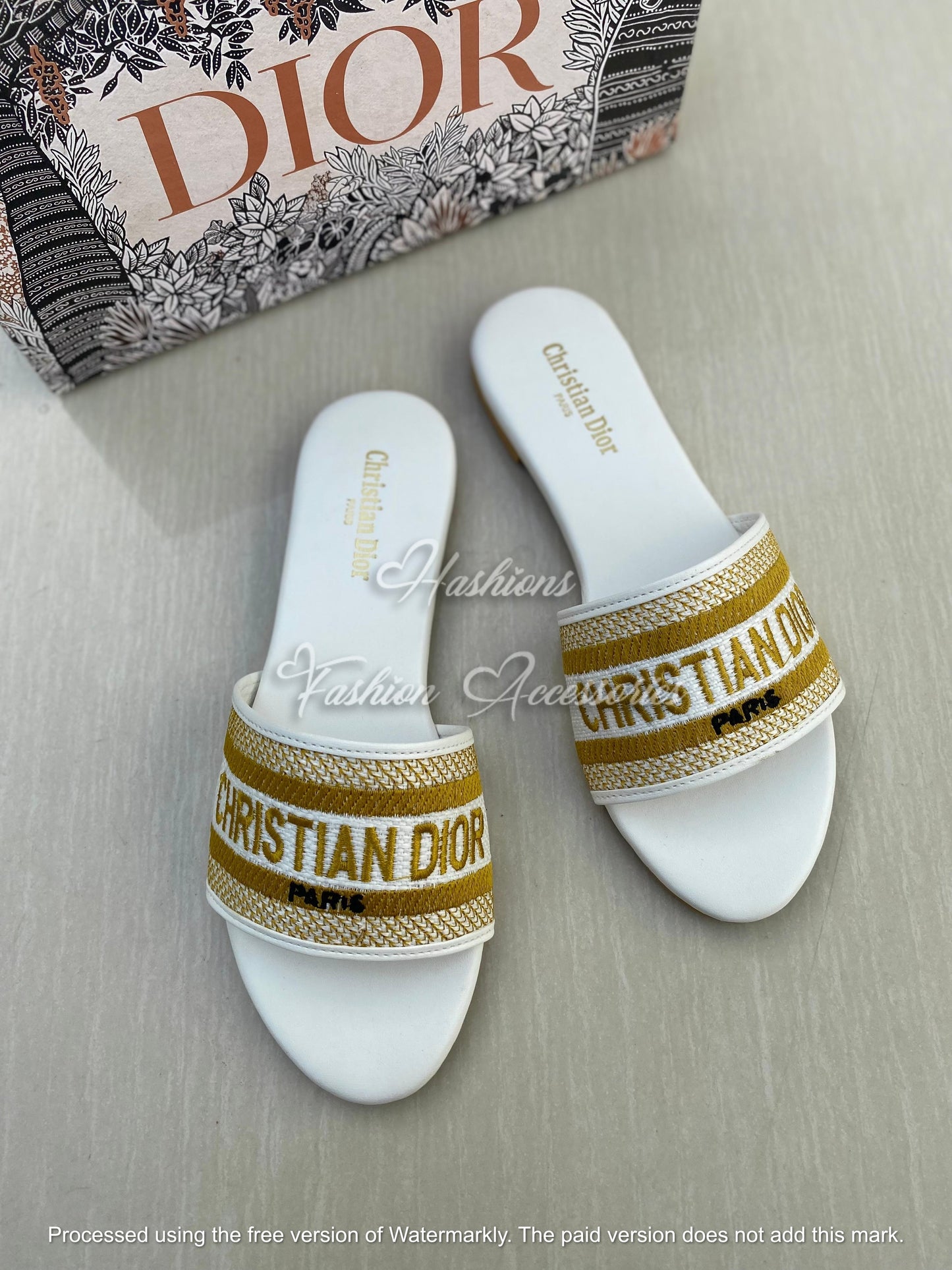 Christian Dior Embroidered Flats