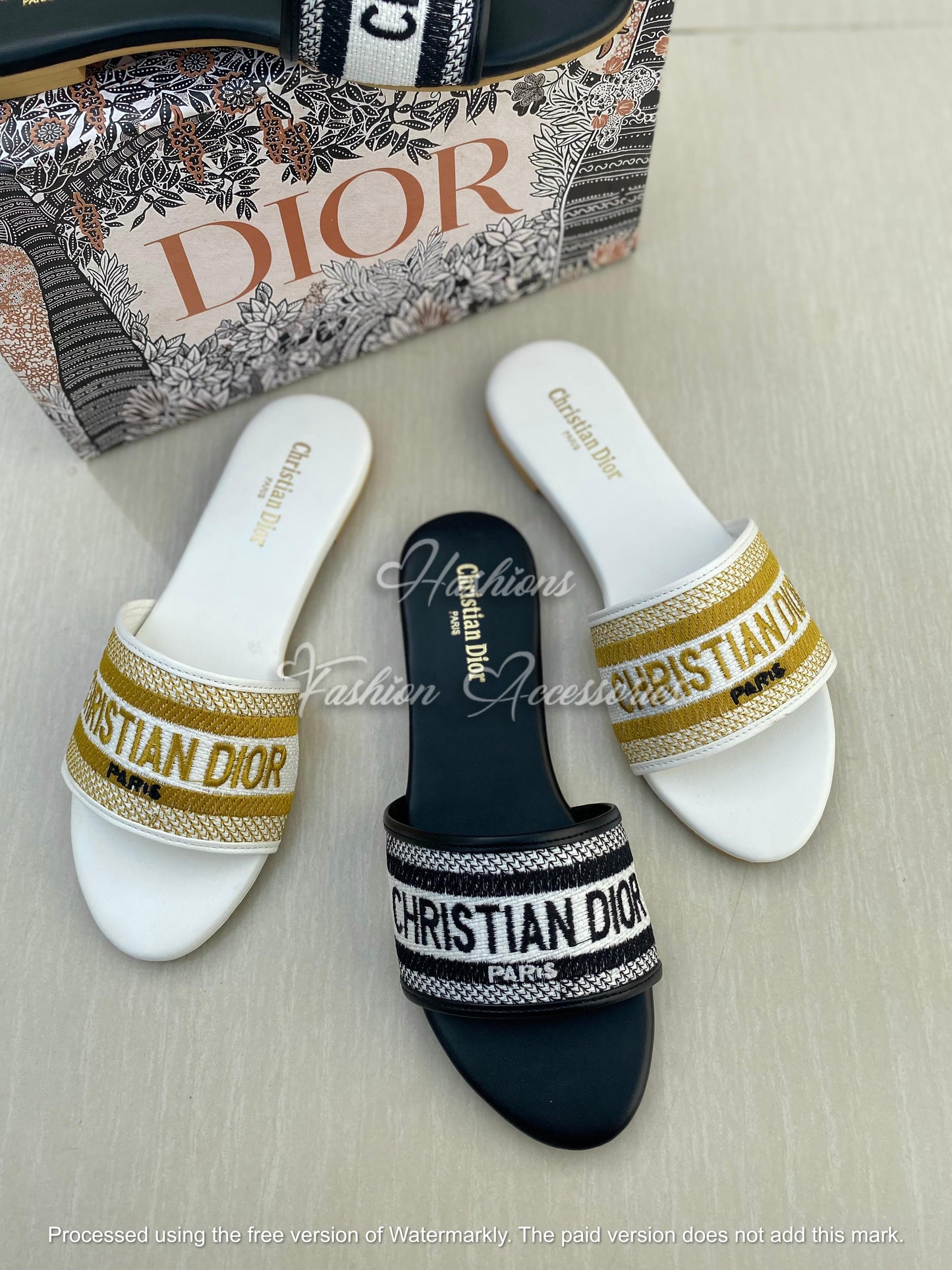 Christian Dior Embroidered Flats