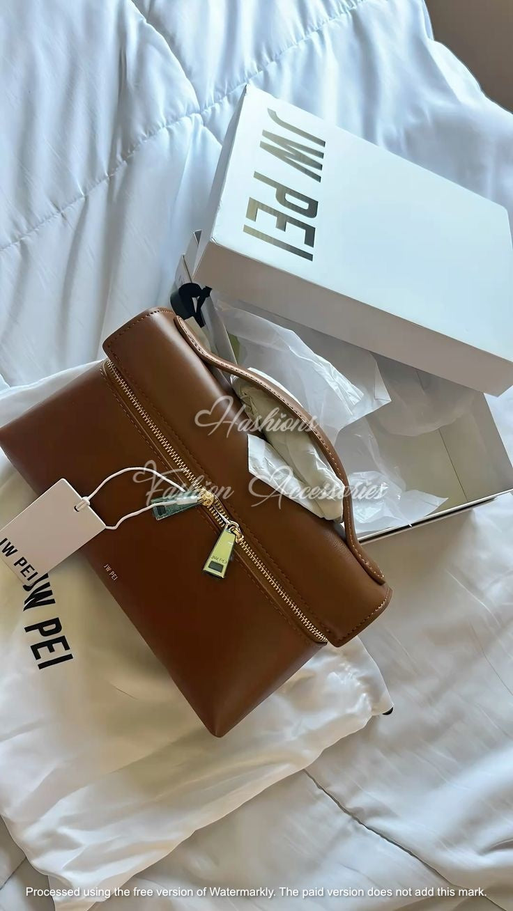Structured Top-Handle Box Bag with Lock