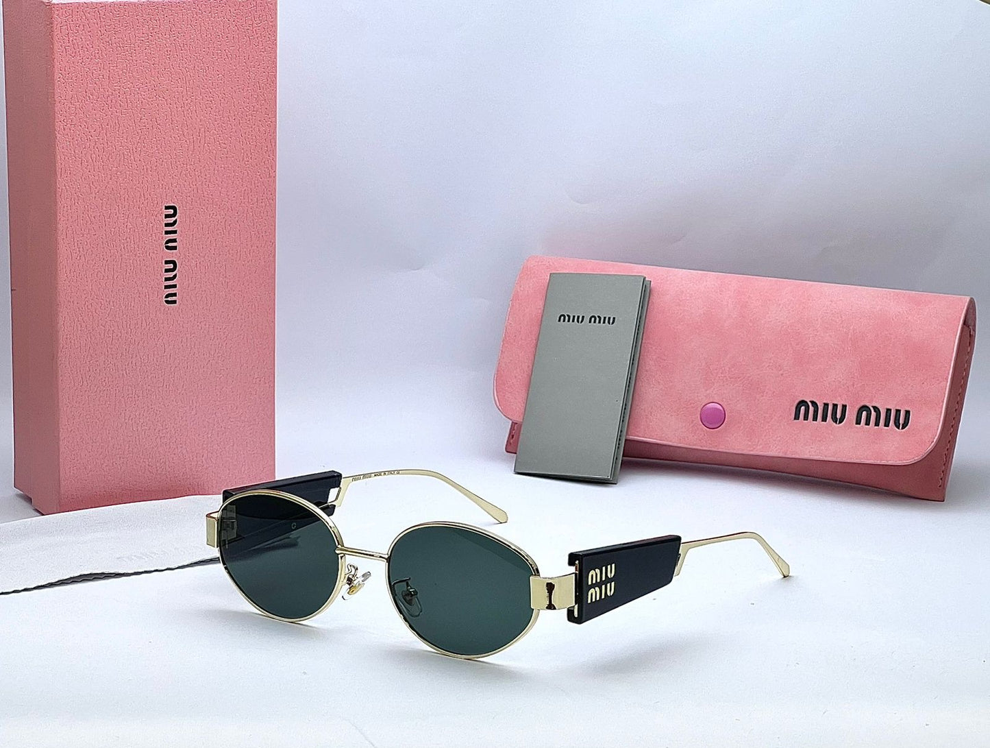 Luxury Round Metal Sunglasses for Women – Vintage Gold Frame