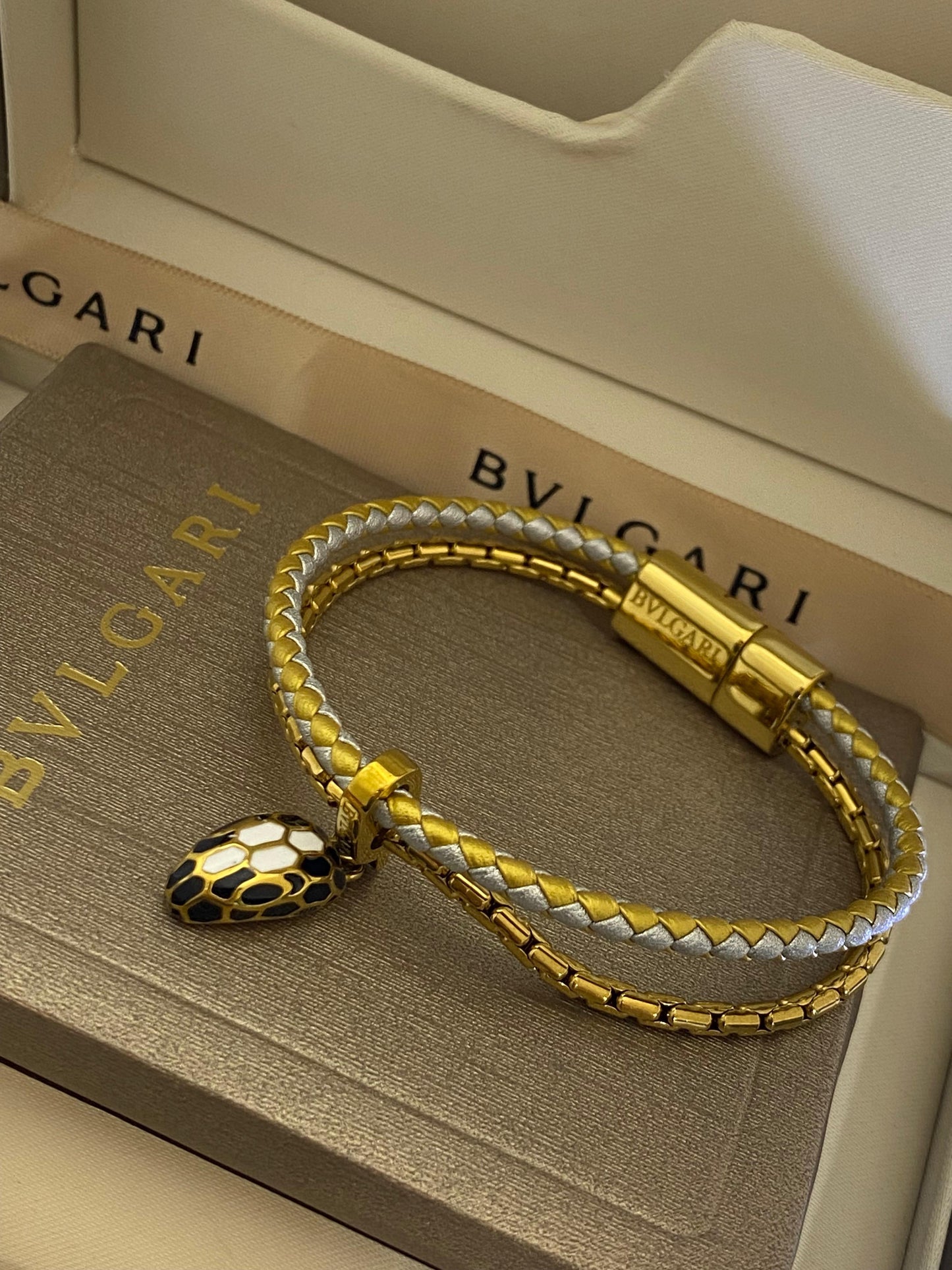 Serpenti Braided Dual-Tone Bracelet