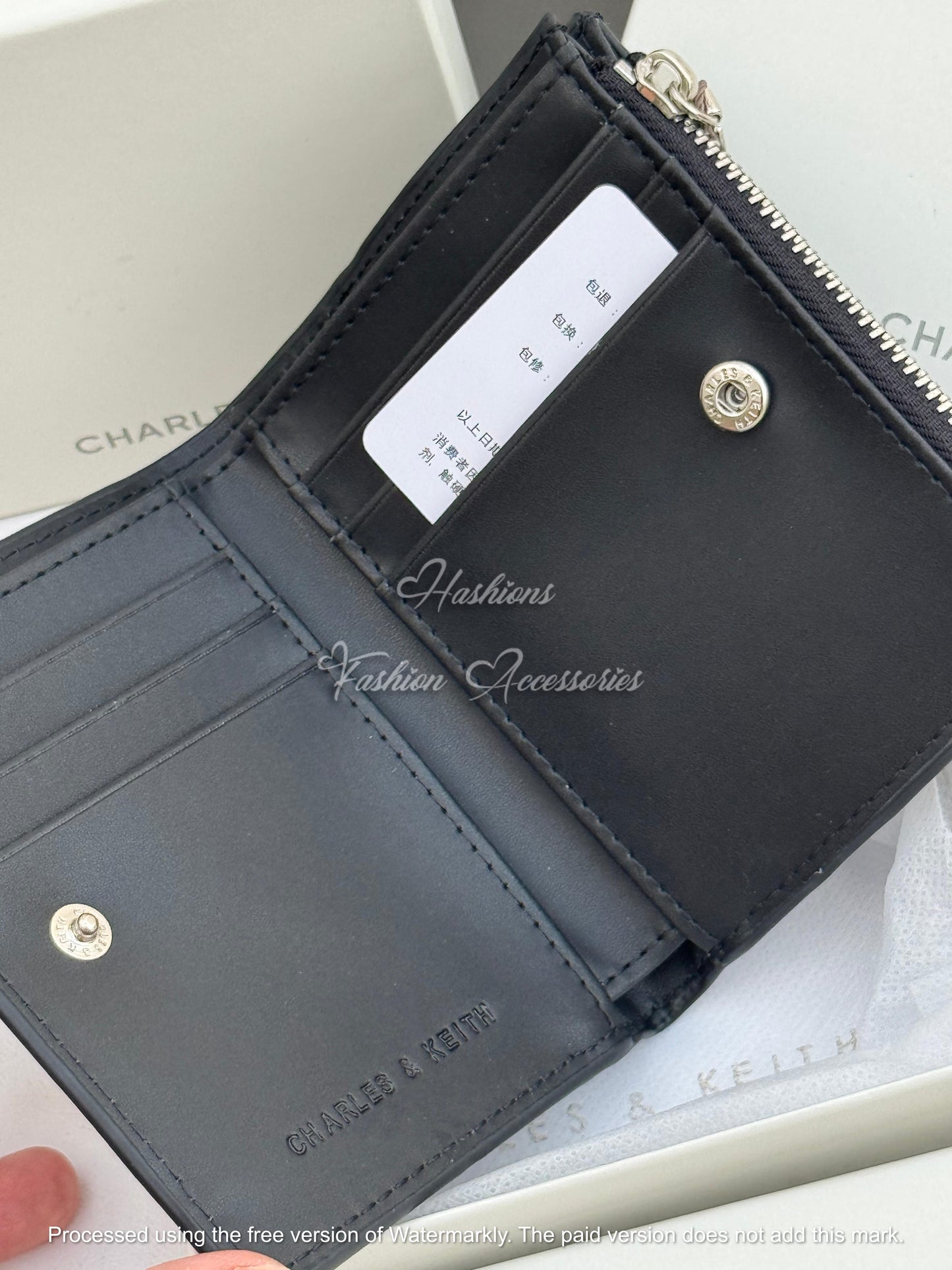 Geometric Panel Zip Wallet
