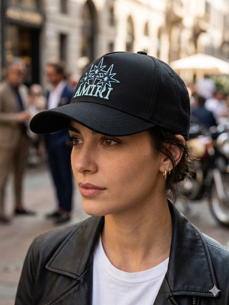 Star Embroidered Canvas Cap