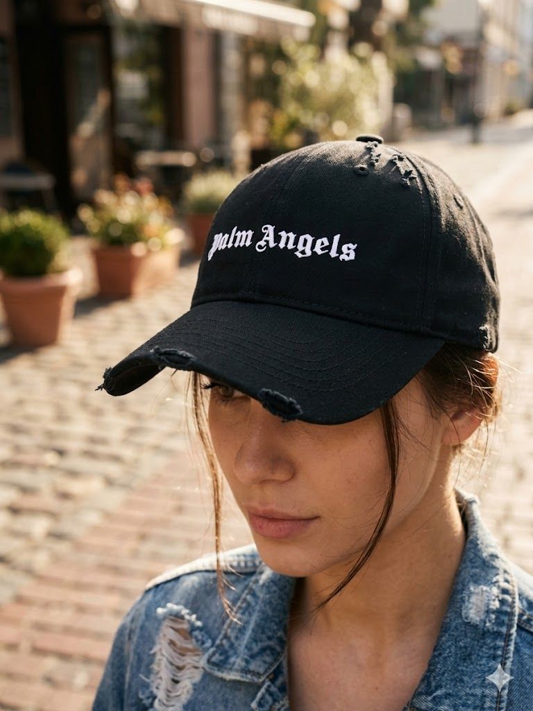 Distressed Embroidery Cap