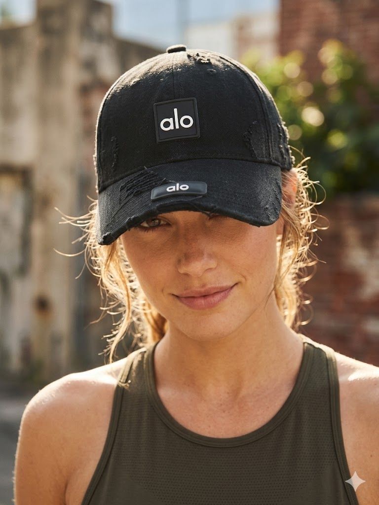 Distressed Cotton Baseball Cap
