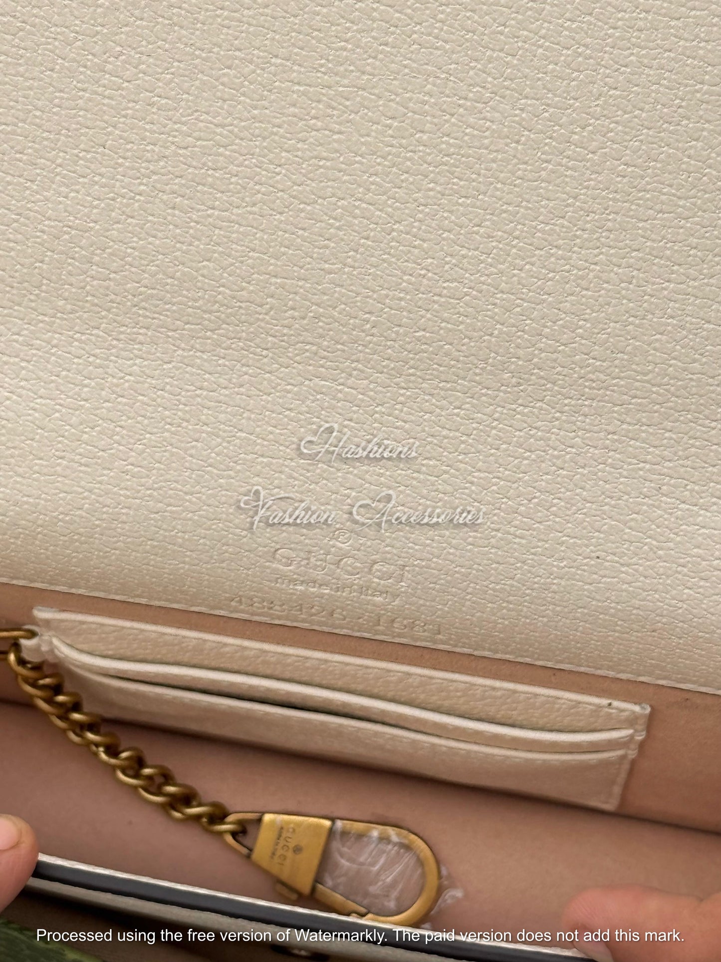 Bamboo Leather Chain Wallet | Minimalist Crossbody Bag