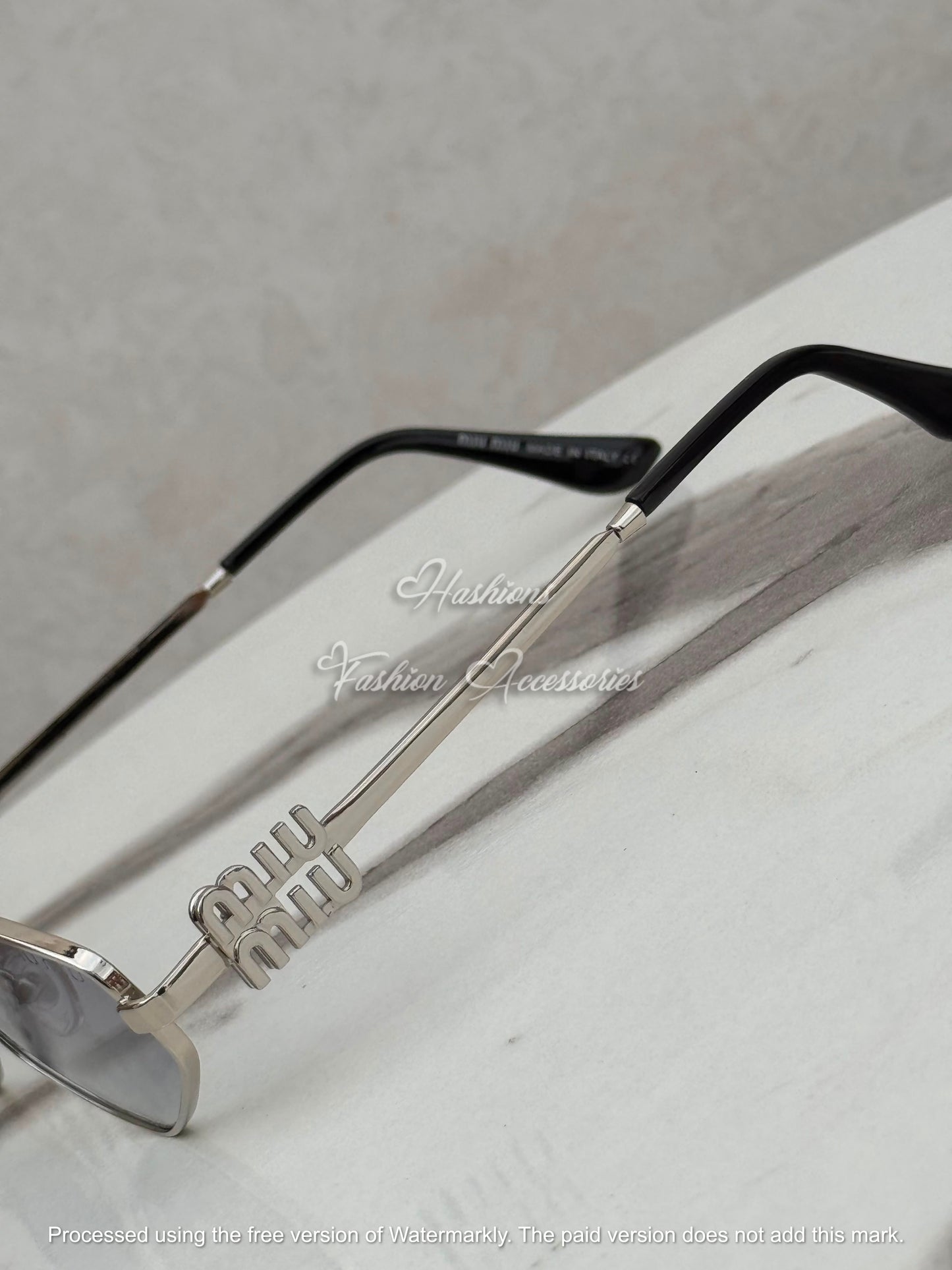 Silver Geometric Sunglasses