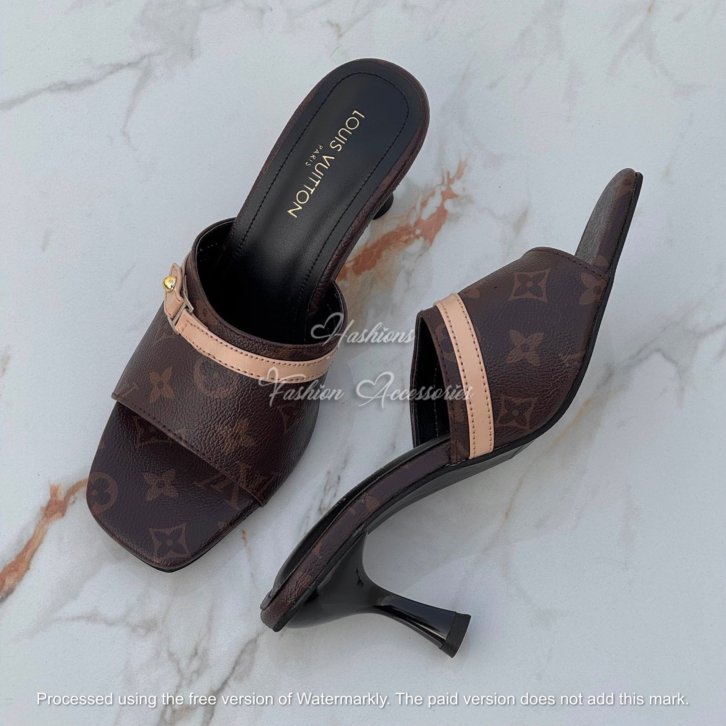 Printed Strap Heels