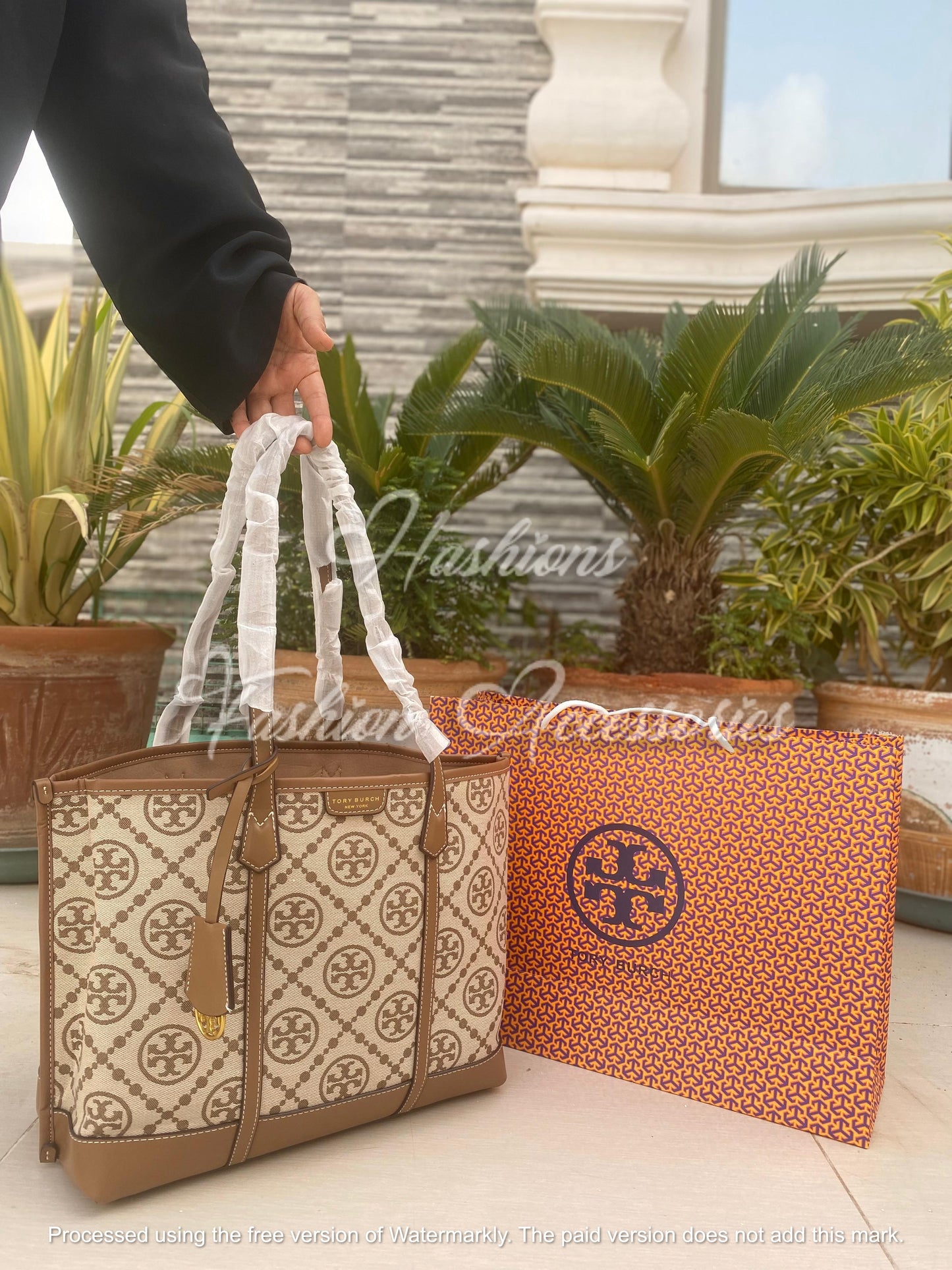 TB Perry T Monogram Jacquard Bag