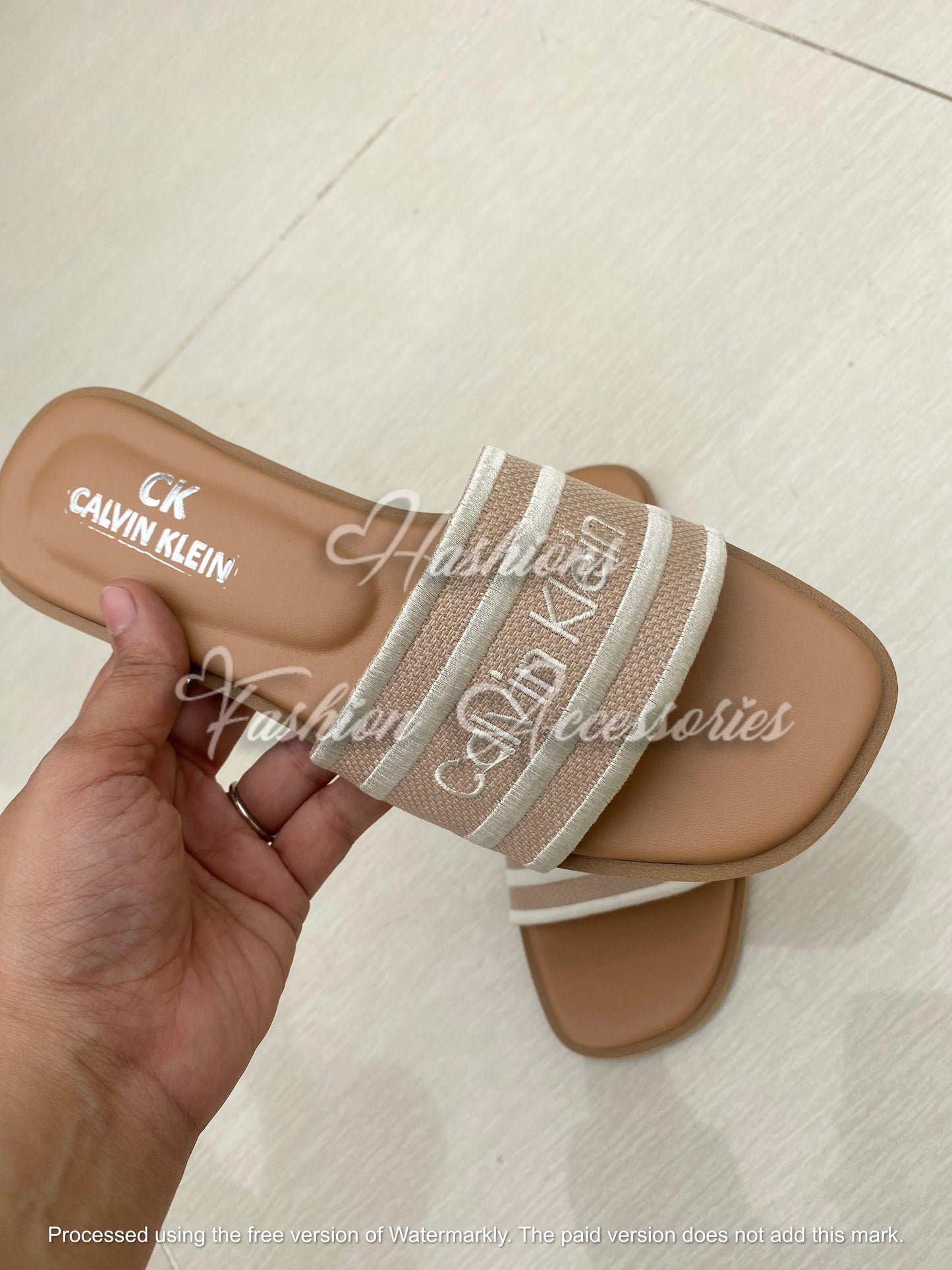 C-K Embroided Flats