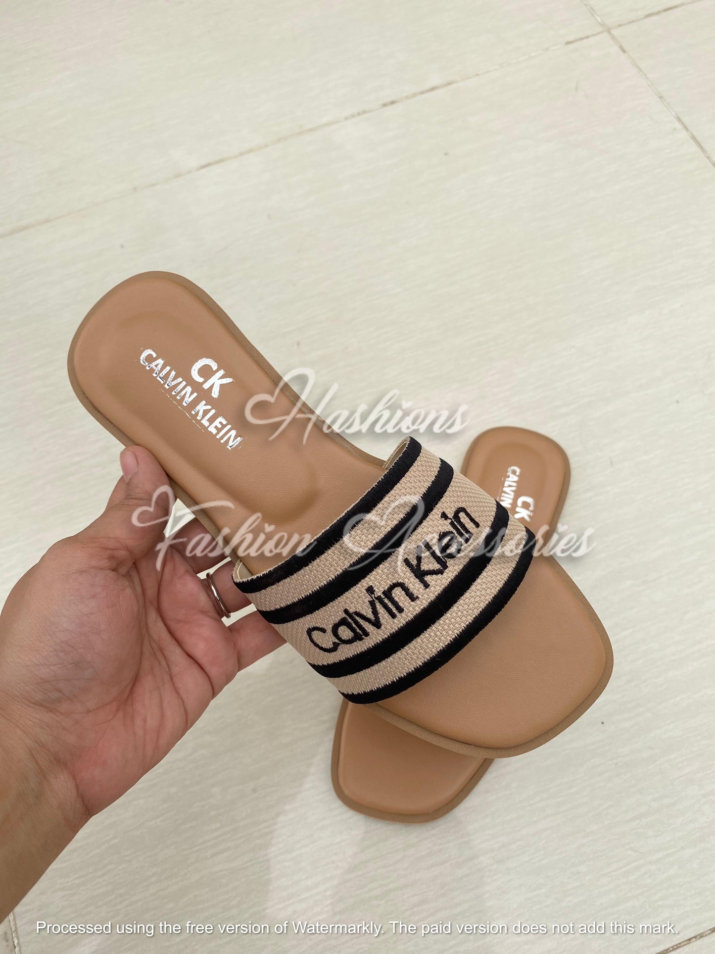 C-K Embroided Flats