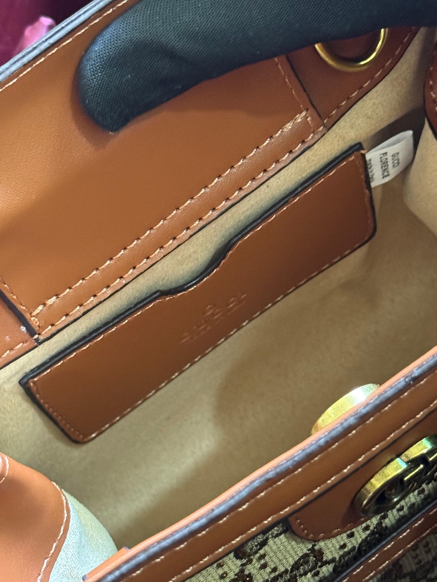Luxury Monogram Bamboo Handle Bag β Structured Canvas Design