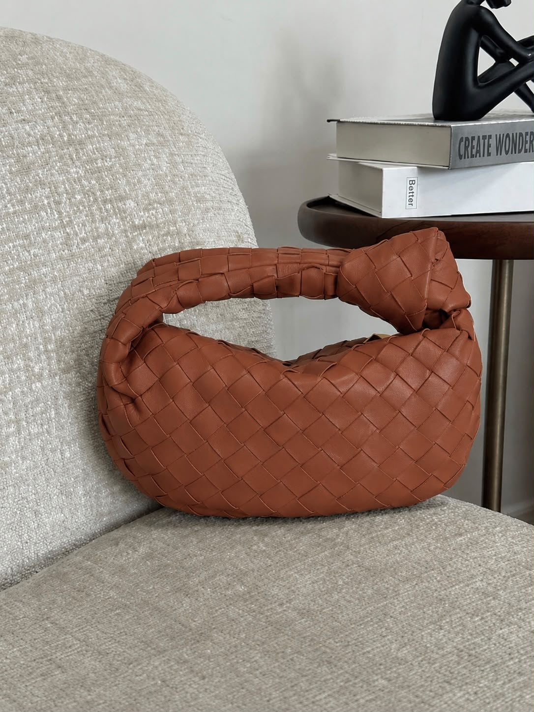 Woven Knot Hobo Bag