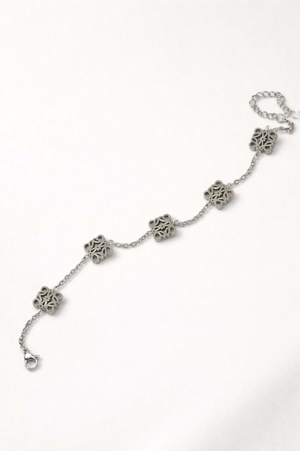 Filigree Charm Link Bracelet