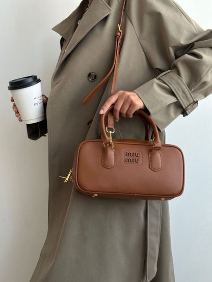 Premium Leather Rectangular Bauletto Bag