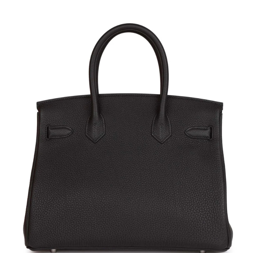 Luxury Togo Leather Top-Handle Tote Bag – Palladium Hardware