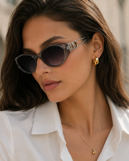 Smoke Cat Eye Sunglasses