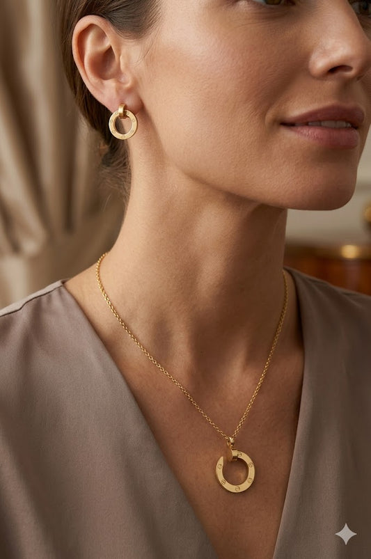 Circular Motif Jewelry Set