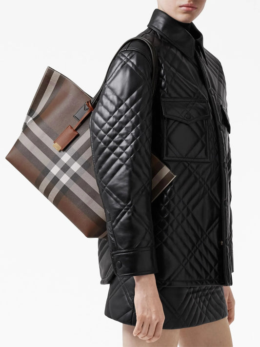 Burberry Medium Check Tote Bag