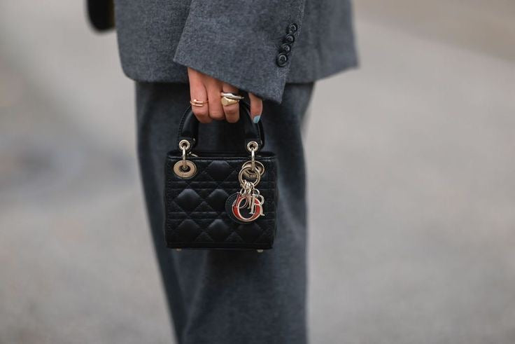 Lady Dior Mini Handbag Black