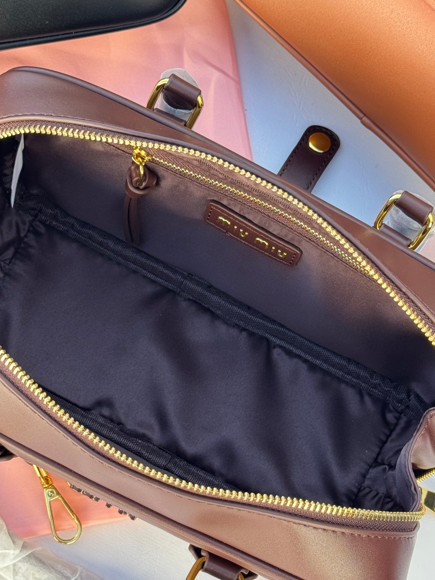 Premium Leather Rectangular Bauletto Bag