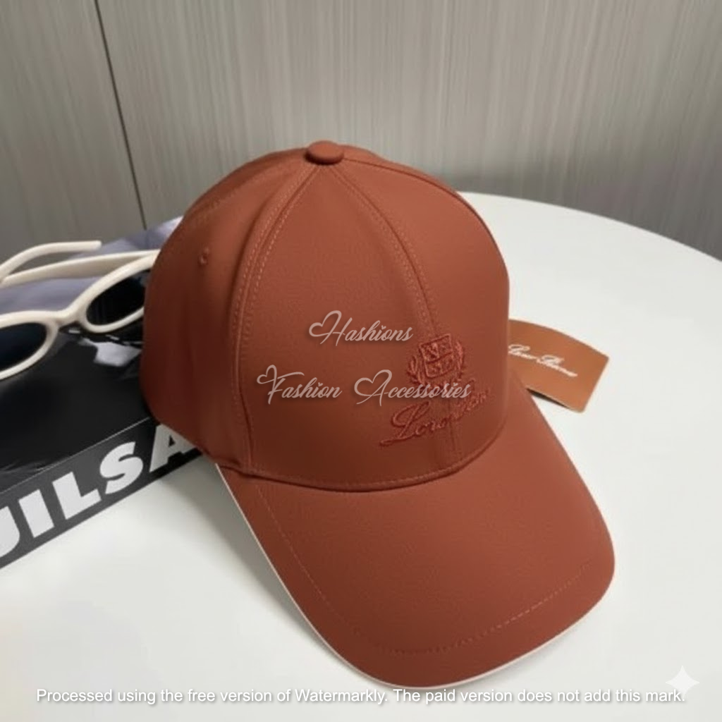 Luxury Cashmere Embroidered Baseball Cap – Ultra-Soft Unisex Structured Hat