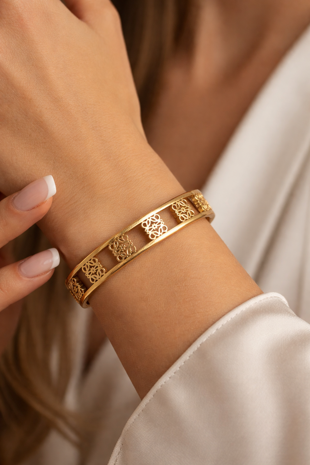 Filigree Open Cuff Bangle