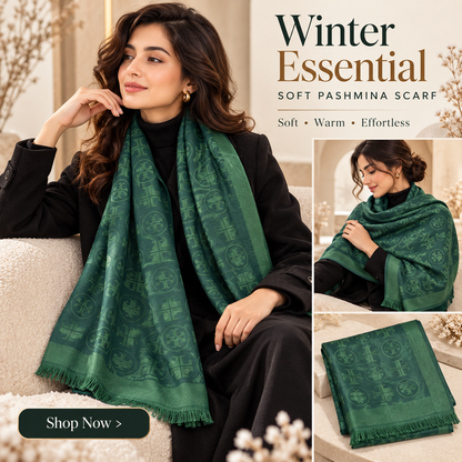 Monogram Pashmina Scarf
