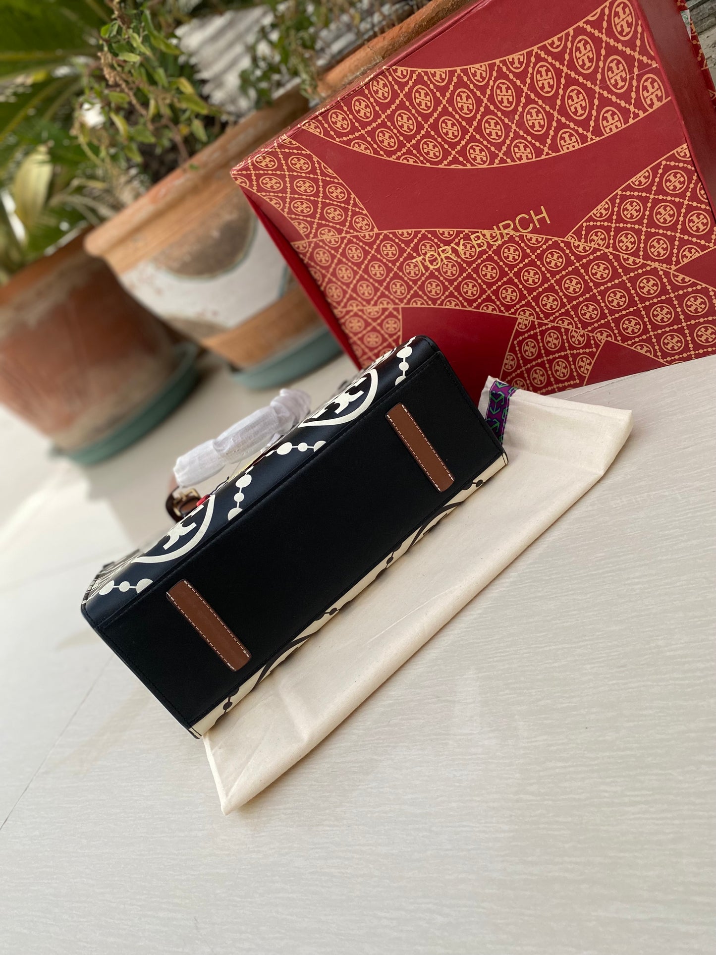 TO-RY BURCH Monogram Tote Bag