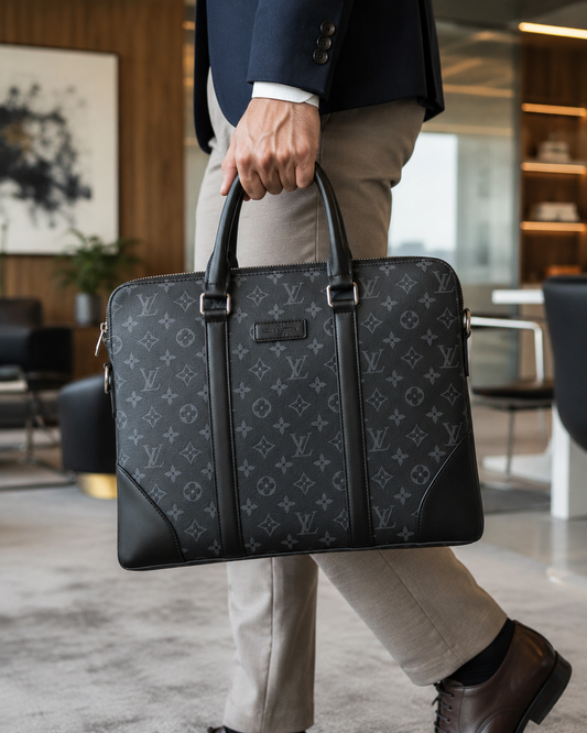 Minimalist 15-inch Dual-Zip Laptop Briefcase