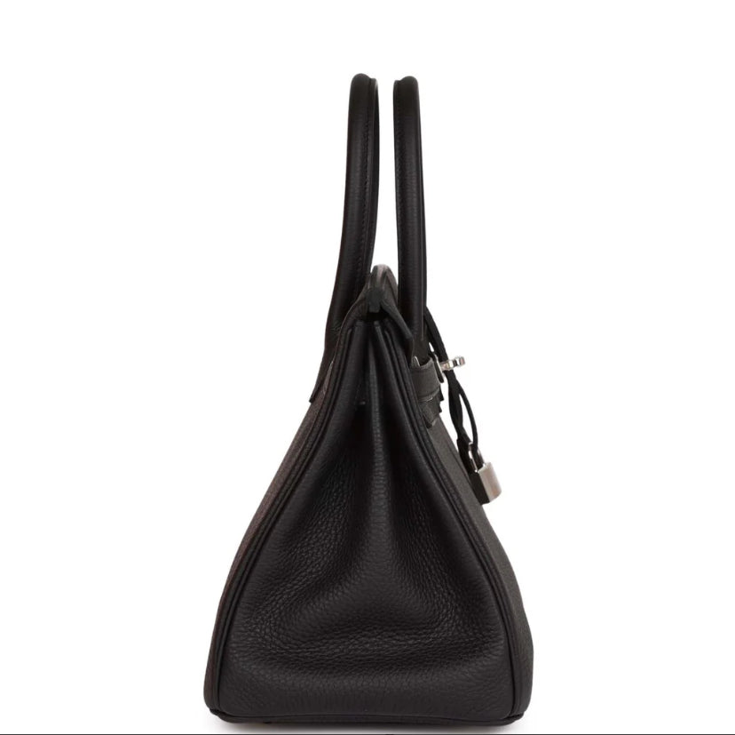 Luxury Togo Leather Top-Handle Tote Bag – Palladium Hardware