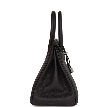 Luxury Togo Leather Top-Handle Tote Bag – Palladium Hardware