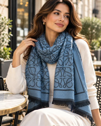 Monogram Pashmina Scarf