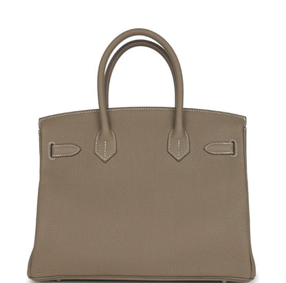 Luxury Togo Leather Top-Handle Tote Bag – Palladium Hardware