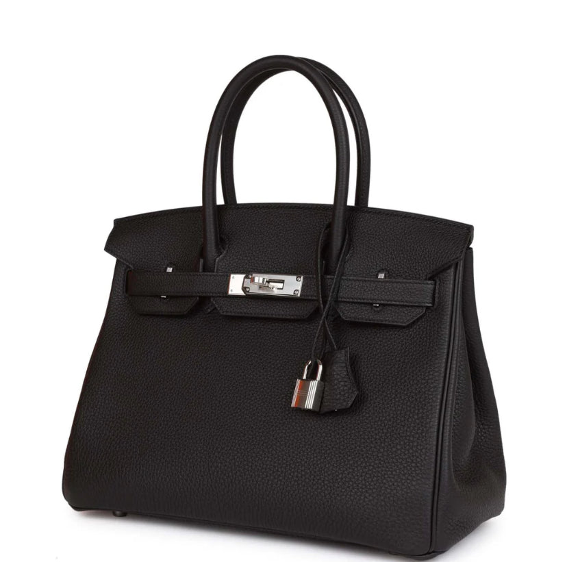 Luxury Togo Leather Top-Handle Tote Bag – Palladium Hardware