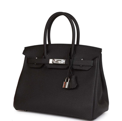 Luxury Togo Leather Top-Handle Tote Bag – Palladium Hardware
