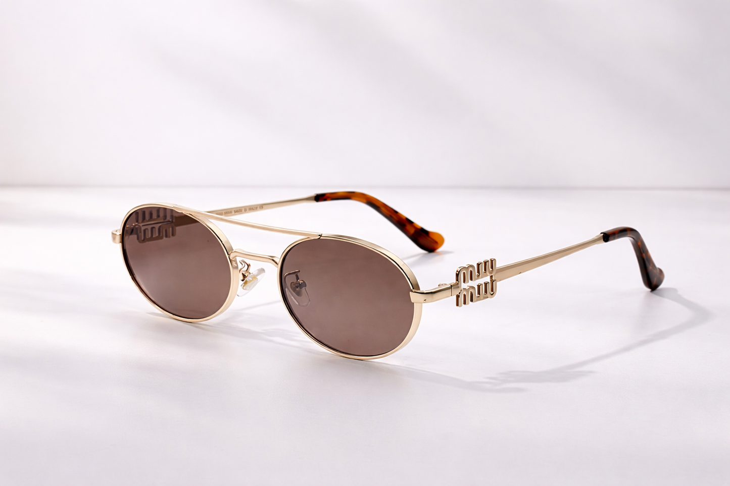 Vintage Oval Aviator Sunglasses