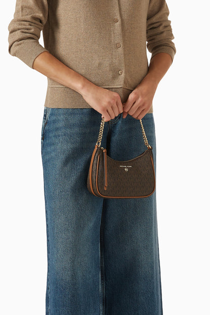 Monogram Chain Shoulder Bag