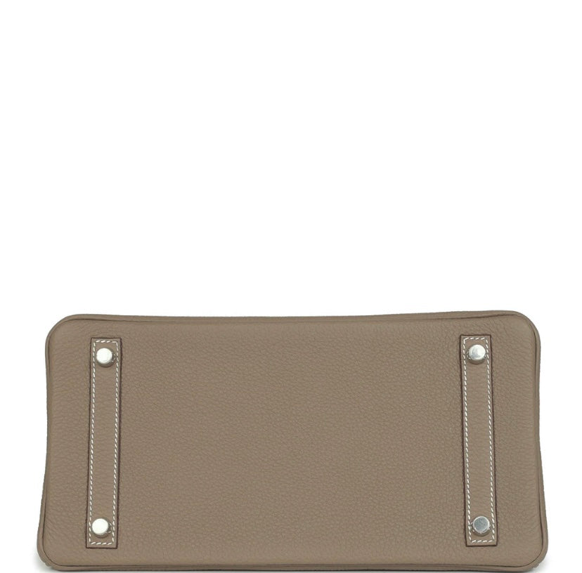 Luxury Togo Leather Top-Handle Tote Bag – Palladium Hardware